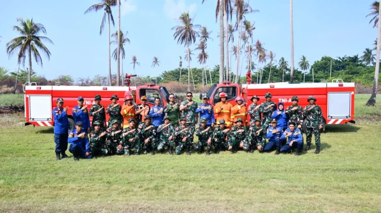 Lanud RSA Asah Kemampuan Personel Hadapi Potensi Kebakaran