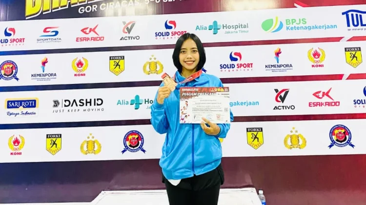 Personel Lanud RSA Natuna Naik Podium Kejurnas Karate
