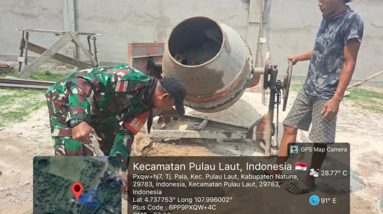 Babinsa Bantu Pekerja KDKMP Tanjung Pala