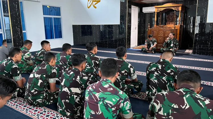 Ibadah Jadi Bekal Prajurit Lanud RSA Natuna Jalankan Tugas