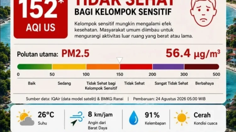 MAN 1 Natuna Perpanjang BDR karena Kualitas Udara