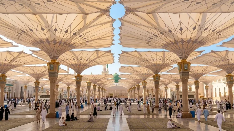 Payung Masjid Nabawi: Sejarah, Fungsi, Ukuran, dan Keunikan Payung Raksasa di Madinah