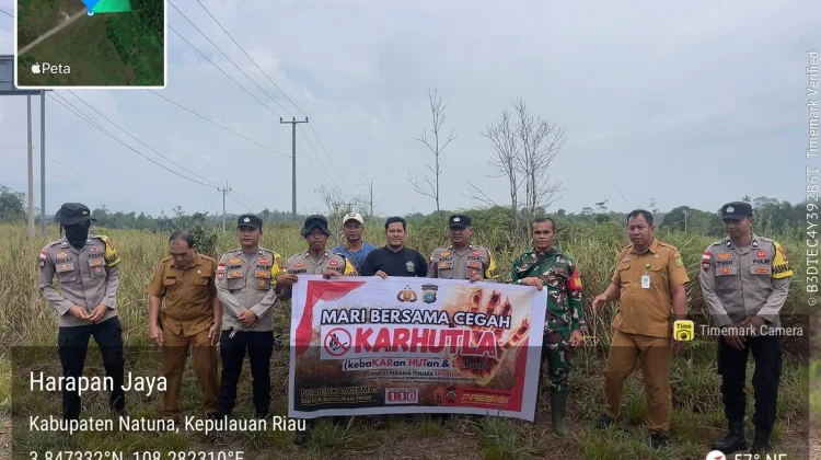 Polisi Intensifkan Patroli Cegah Karhutla di Bunguran tengah