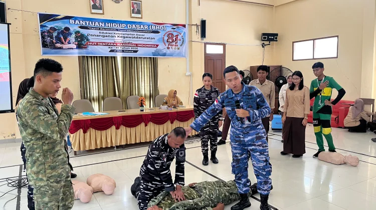 RSAU Lanud RSA Natuna Bekali Siswa SMA Keterampilan BHD