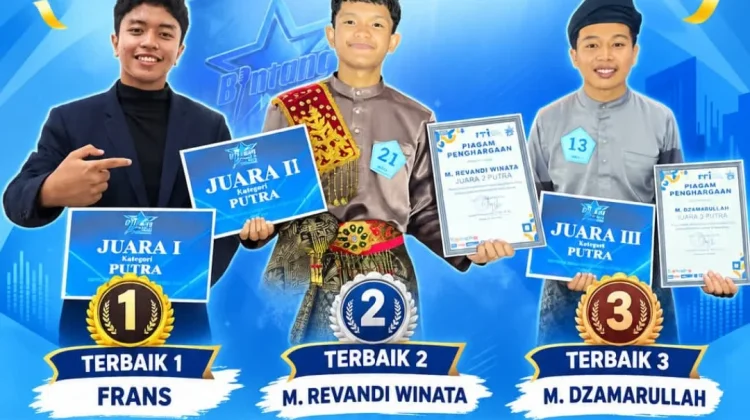 SMAN 2 Bunguran Timur Borong Juara Bintang Radio