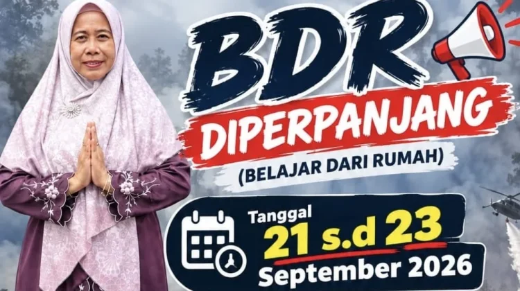 SMAN 1 Bunguran Timur Perpanjang BDR Dampak Asap Karhutla,