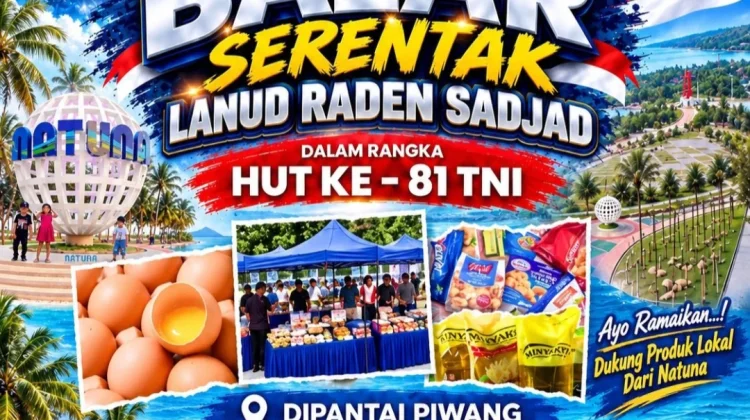 Lanud Raden Sadjad Gelar Bazar Serentak