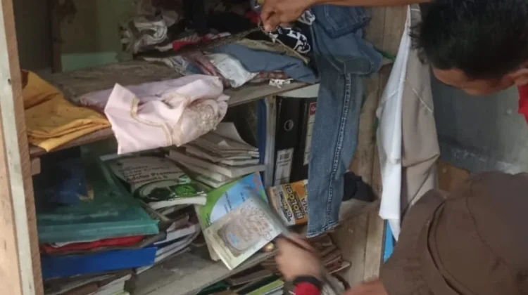 Damkar Natuna Evakuasi Ular Piton di Rumah Warga Ranai Kota
