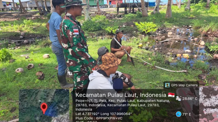 Babinsa Dampingi Pekerjaan Lahan KDKMP
