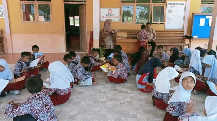 BDR Berakhir, SDN 001 Kelarik Barat Kembali Gelar Pembelajaran Tatap Muka