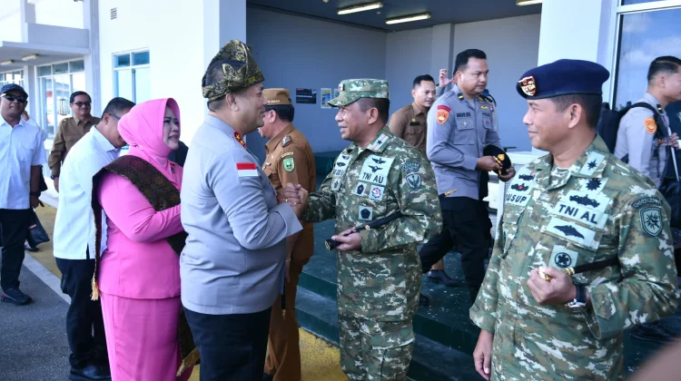 Danlanud RSA Sambut Kunjungan Kapolda Kepri