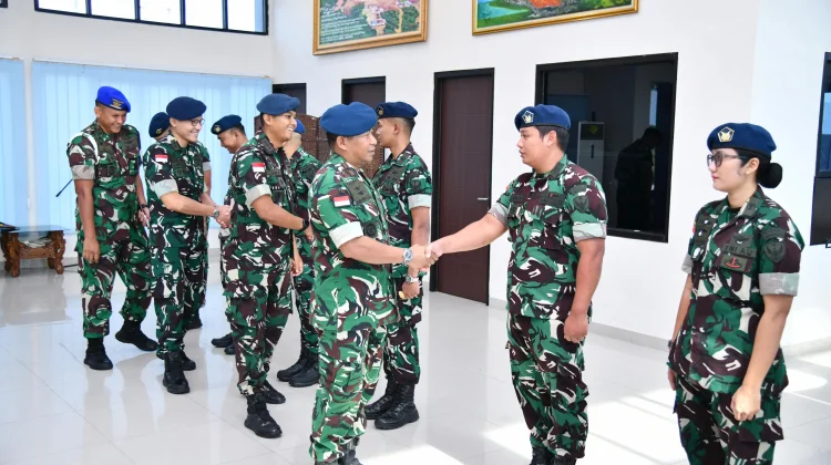 Danlanud RSA Natuna Pimpin Pelaporan Kenaikan Pangkat 9 Perwira