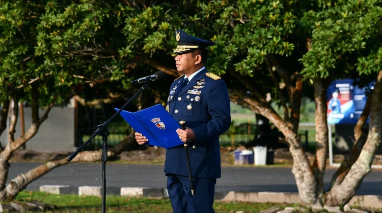 Danlanud RSA Pimpin Upacara Hari Kesaktian Pancasila TNI AU di Natuna