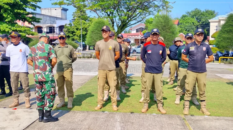 Personel Satpol PP Natuna Ikuti Gladi HUT TNI