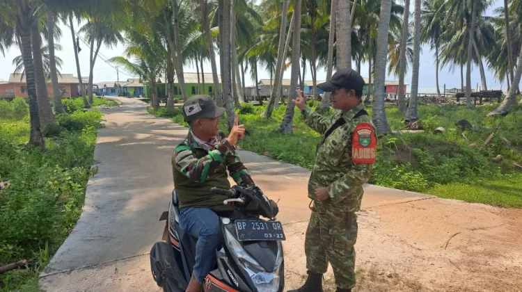Babinsa Awasi Lahan KDKMP Tanjung Pala