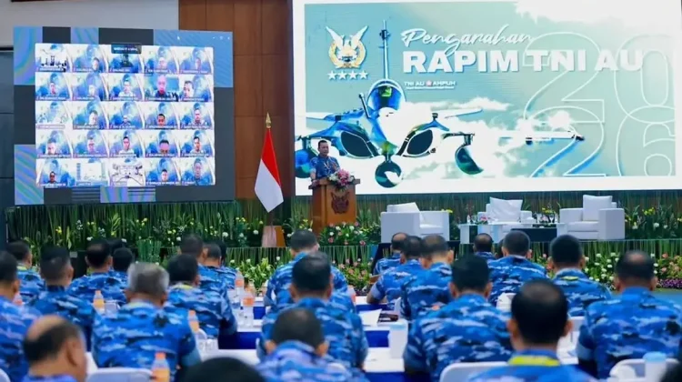Danlanud RSA Natuna Hadiri Rapim TNI AU 2026