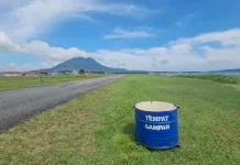 Lanud RSA Natuna Siapkan Puluhan Tong Sampah