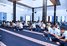 Lanud RSA Natuna Perkuat Mental Lewat Ibadah