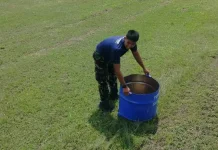Lanud RSA Natuna Perkuat Gerakan Bersih Plastik