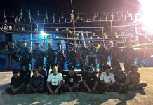 Lanal Ranai Serah Terima KM. Bintang Sejahtera 10 yang Melakukan Pelanggaran