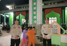 Polsek Pulau Laut Melaksanakan Pengamanan Sholat Tarawih 1447 H