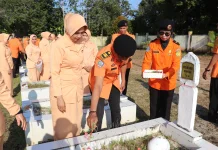 Sambut Hut ke 54, KPP SAR Natuna Ziarah ke TMP Ranai