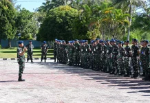 Prajurit Lanud RSA Natuna Mendapat Pembekalan Hukum Kedinasan