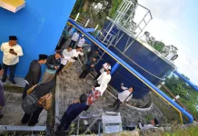 Air SPAM Sedanau Mulai Mengalir, Warga Bersyukur