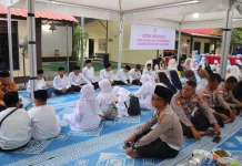 Polres Anambas Buka Puasa Bersama Santuni Anak Yatim