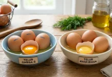 Perbedaan Telur Omega dan Telur Ayam Biasa