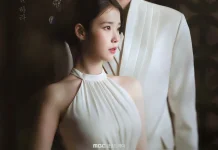 IU dan Byeon Woo Seok menjadi pasangan suami istri yang terikat takdir E
