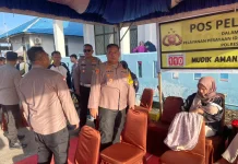 Kapolres Natuna Tinjau Kedatangan Kapal Roro Bahtera