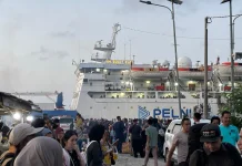 Puncak Arus Mudik Lebaran Terjadi di Selat Lampa