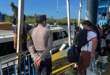 Polres Natuna Siagakan Personil di Pelabuhan Binjai
