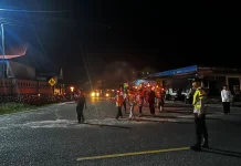Polres Natuna Amankan Pawai Takbiran Beduk dan Obor di Bandarsyah