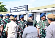 Lanud Raden Sadjad Natuna Gelar Halal Bihalal usai Apel Pagi