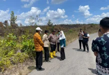 Kepala Daerah dan Kapolres Natuna Tinjau Lahan Terbakar