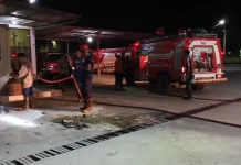 1Unit Motor Terbakar di Area SPBU Bandarsyah Natuna