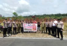 Patroli Gabungan Karhutla di Bunguran Timur Laut Berjalan Lancar
