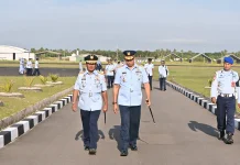 Danlanud RSA Sambut Kunjungan Komandan Grup Empat Khusus