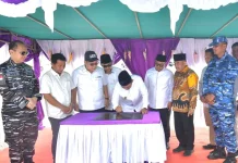 Danlanud RSA Dukung Peresmian Jembatan di Natuna