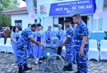 Lanud RSA Natuna Gelar Pengobatan Massal Gratis di Air Lengit