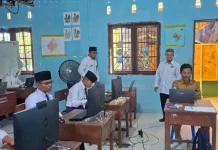 Kasi Pendis Kemenag Natuna Pantau TKA di MTsS Madinatunnajah