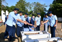 Danlanud RSA Natuna Pimpin Ziarah di TMP Ranai