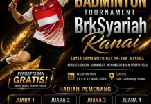 Turnamen Badminton BRK Syariah Digelar di Ranai