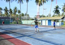 Jaga Kebugaran, Danlanud RSA Laksanakan Tenis Outdoor Bersama Jajaran