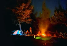 Keseruan Remaja Camping di Malam Hari Pererat Kebersamaan