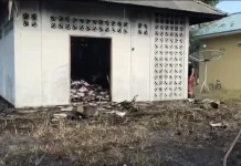 Damkar Natuna Berjibaku Padamkan Kebakaran Lahan dan Gudang Puskesmas Cemaga