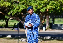 Upacara 17-an Lanud RSA Natuna Berlangsung Khidmat