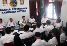 BPN Kepri Perkuat Kinerja Pegawai Natuna